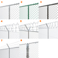 Black Color Chain Link Fence Cheap Fence Panels